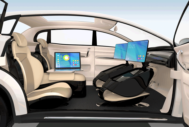 One concept for self-driving cars. 